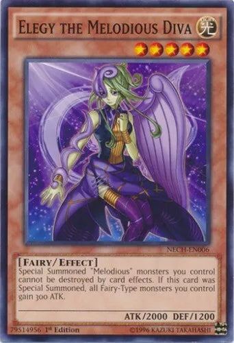 Elegy the Melodious Diva - NECH-EN006 - Common - Mixed Editions - YuGiOh