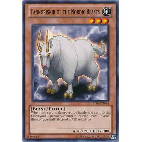 Tanngrisnir of the Nordic Beasts - BP02-EN094 - Common - 1st Edition - YuGiOh