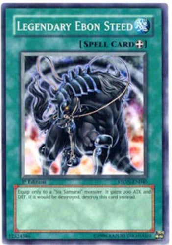 Legendary Ebon Steed - STON-EN040 - Common - Mixed Editions - YuGiOh