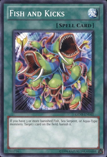 Fish and Kicks - GENF-EN055 - Common - Unlimited Edition - YuGiOh