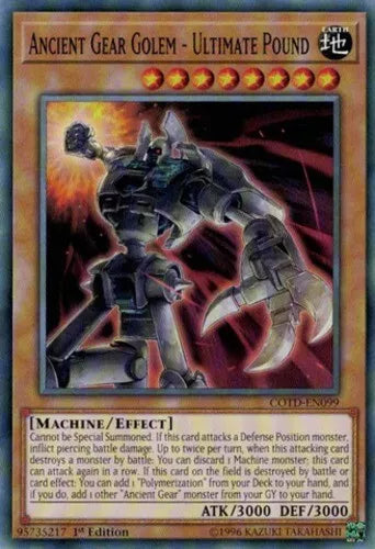 Ancient Gear Golem - Ultimate Pound - COTD-EN099 - Common - 1st Edition - YuGiOh
