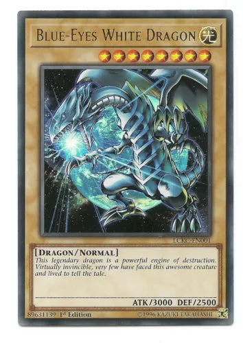 Blue-Eyes White Dragon (Version 2) - LCKC-EN001 - Ultra Rare - 1st Edition - YuG