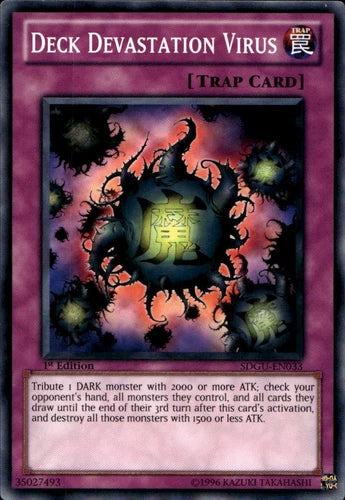 Deck Devastation Virus - SDGU-EN033 - Common - 1st Edition - YuGiOh