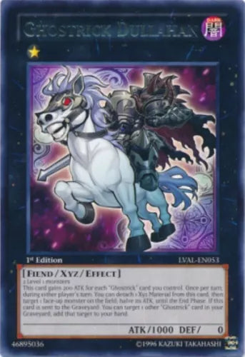 Ghostrick Dullahan - LVAL-EN053 - Rare - 1st Edition - YuGiOh