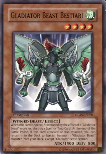 Gladiator Beast Bestiari - GLAS-EN020 - Common - 1st Edition - YuGiOh