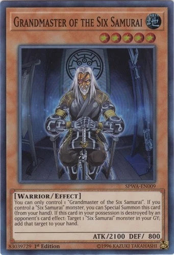 Grandmaster of the Six Samurai - SPWA-EN009 - Super Rare - 1st Edition - YuGiOh