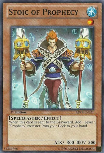 Stoic of Prophecy - ABYR-EN021 - Common - Unlimited Edition - YuGiOh