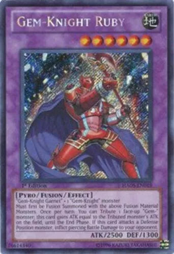 Gem-Knight Ruby - HA05-EN019 - Secret Rare - Unlimited Edition - YuGiOh