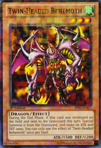 Twin-Headed Behemoth - BP02-EN017 - Mosaic Rare - 1st Edition - YuGiOh