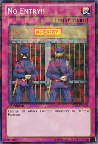 No Entry!! - BP02-EN190 - Mosaic Rare - 1st Edition - YuGiOh
