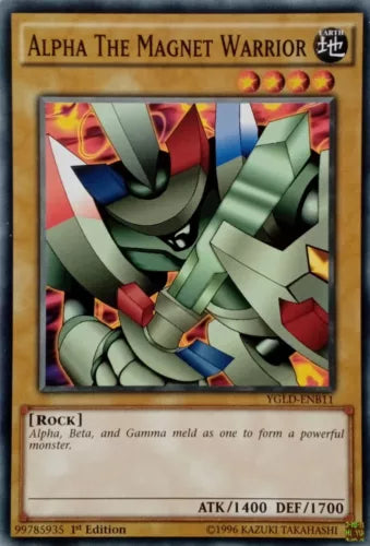 Alpha The Magnet Warrior - YGLD-ENB11 - Common - 1st Edition - YuGiOh