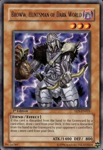 Broww, Huntsman of Dark World - EEN-EN021 - Rare - Unlimited Edition - YuGiOh
