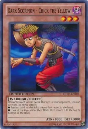 Dark Scorpion - Chick the Yellow - GLD5-EN010 - Common - Limited Edition YuGiOh