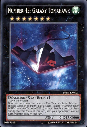 Number 42: Galaxy Tomahawk - PRIO-EN092 - Common - 1st Edition - YuGiOh