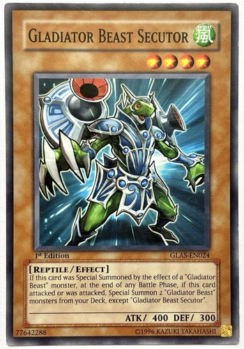 Gladiator Beast Secutor - GLAS-EN024 - Common - 1st Edition - YuGiOh