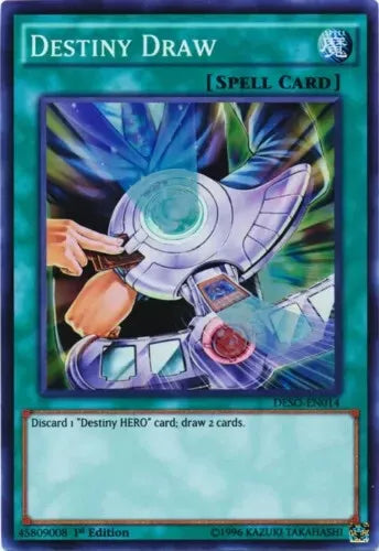 Destiny Draw - DESO-EN014 - Super Rare - 1st Edition - YuGiOh