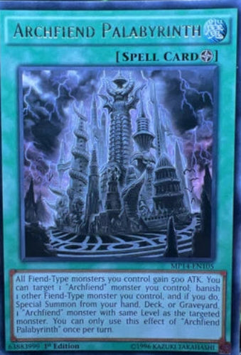 Archfiend Palabyrinth - MP14-EN105 - Rare - 1st Edition - YuGiOh
