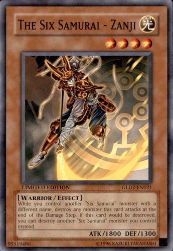 The Six Samurai - Zanji - GLD2-EN021 - Common - Limited Edition - YuGiOh