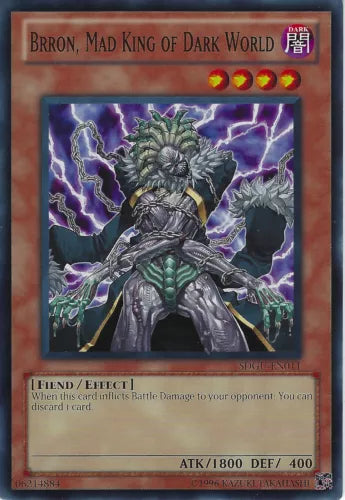 Brron, Mad King of Dark World - SDGU-EN011 - Common - 1st Edition - YuGiOh