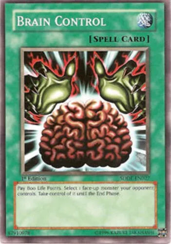 Brain Control - SDDE-EN027 - Common - 1st Edition - YuGiOh LP