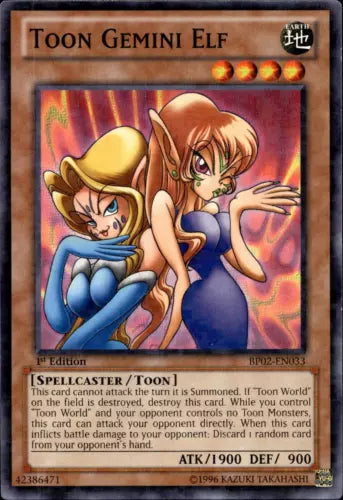 Toon Gemini Elf - BP02-EN033 - Common - 1st Edition - YuGiOh