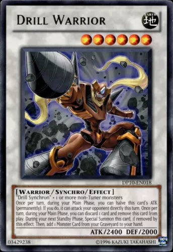 Drill Warrior - DP10-EN018 - Rare - 1st Edition - YuGiOh