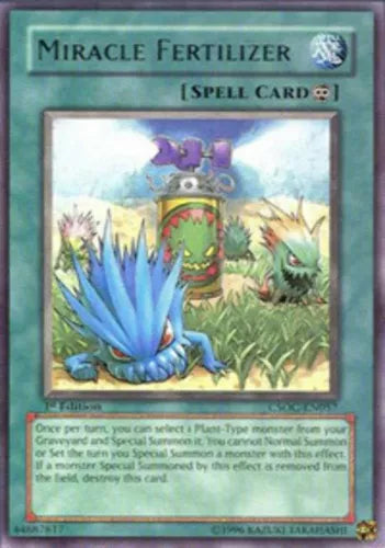 Miracle Fertilizer - CSOC-EN057 - Rare - 1st Edition - YuGiOh