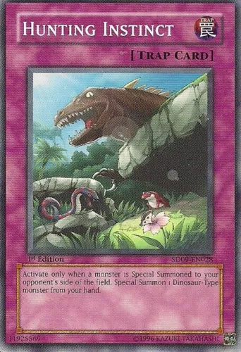 Hunting Instinct - SD09-EN028 - Common - 1st Edition - YuGiOh LP