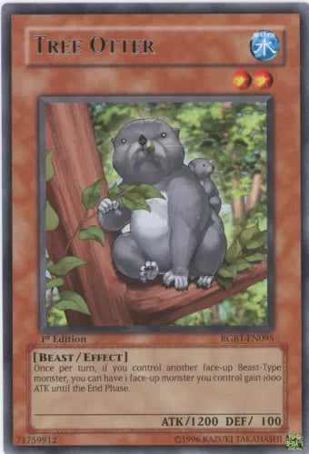 Tree Otter - RGBT-EN095 - Rare - 1st Edition - YuGiOh