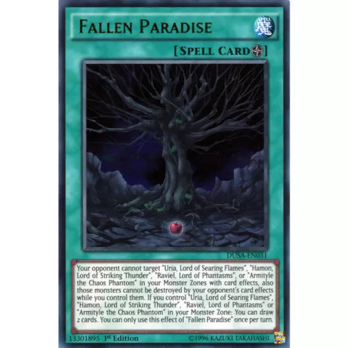 Fallen Paradise - DUSA-EN031 - Ultra Rare - 1st Edition - YuGiOh