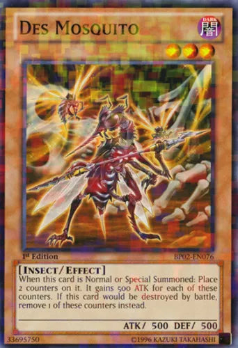 Des Mosquito - BP02-EN076 - Mosaic Rare - 1st Edition - YuGiOh
