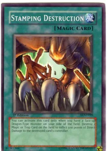 Stamping Destruction - LOD-046 - Common - Unlimited Edition - YuGiOh LP