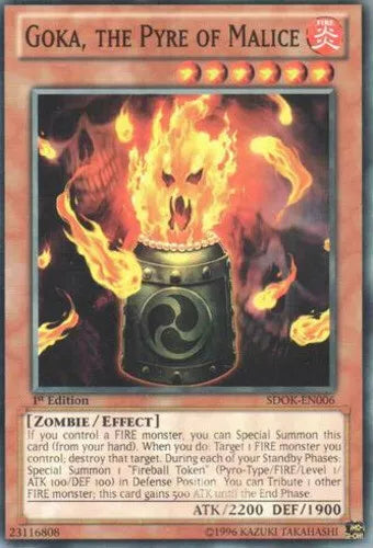 Goka, the Pyre of Malice - SDOK-EN006 - Common - 1st Edition - YuGiOh