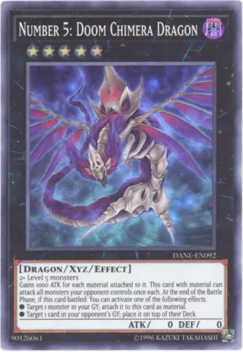 Number 5: Doom Chimera Dragon - DANE-EN092 - Super Rare - Unlimited Edition