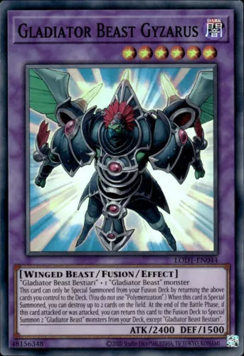 Gladiator Beast Gyzarus - LODT-EN044 - Super Rare - Mixed Editions - YuGiOh