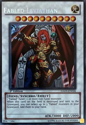 Fabled Leviathan - HA03-EN026 - Secret Rare - 1st Edition - YuGiOh
