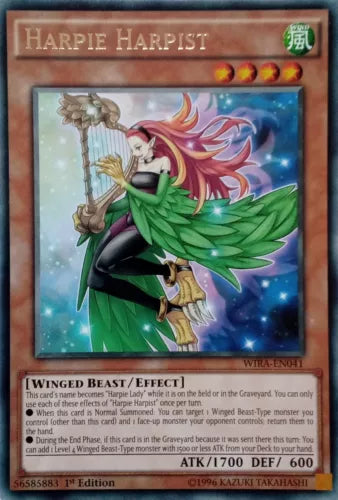 Harpie Harpist - WIRA-EN041 - Rare - 1st Edition - YuGiOh