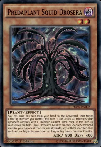 Predaplant Squid Drosera - FUEN-EN008 - Super Rare - 1st Edition - YuGiOh