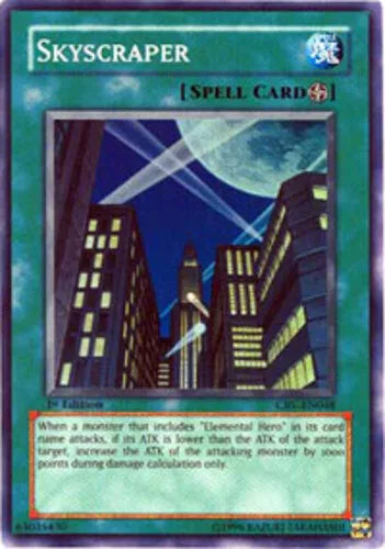 Skyscraper - CRV-EN048 - Super Rare - 1st Edition - YuGiOh LP