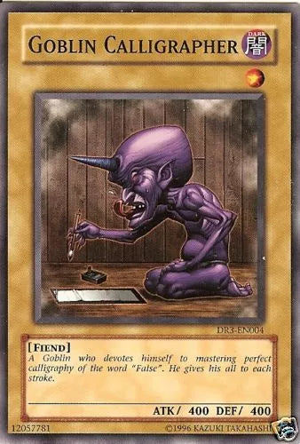 Goblin Calligrapher - DR3-EN004 - Common - Unlimited Edition - YuGiOh