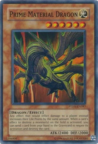 Prime Material Dragon - PTDN-EN087 - Super Rare - UNL Edition - YuGiOh LP