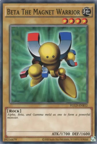 Beta The Magnet Warrior - YGLD-ENB12 - Common - 1st Edition - YuGiOh