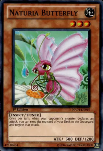 Naturia Butterfly - HA04-EN019 - Super Rare - Unlimited Edition - YuGiOh
