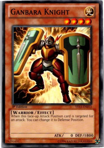 Ganbara Knight - YS12-EN005 - Common - 1st Edition - YuGiOh