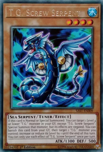 T.G. Screw Serpent - SAST-EN009 - Rare - Mixed Editions - YuGiOh