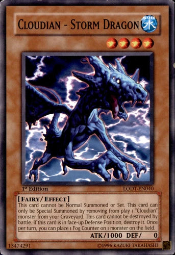 Cloudian - Storm Dragon - LODT-EN040 - Common - Mixed Editions - YuGiOh
