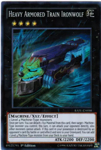 Heavy Armored Train Ironwolf - RATE-EN050 - Super Rare - 1st Edition - YuGiOh