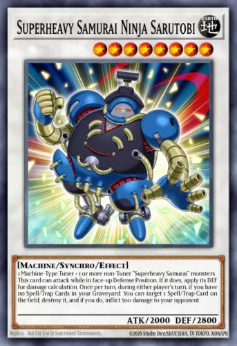 Superheavy Samurai Ninja Sarutobi - INOV-EN042 - Rare - 1st Edition - YuGiOh
