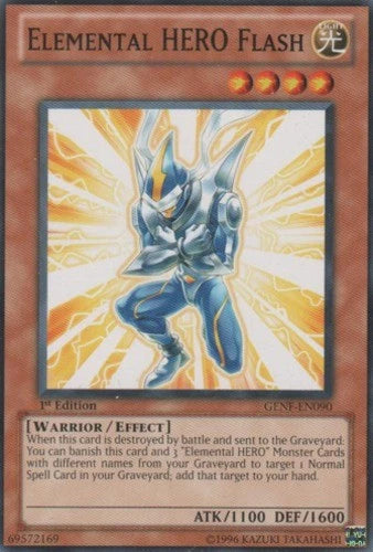 Elemental HERO Flash - GENF-EN090 - Common - 1st Edition - YuGiOh