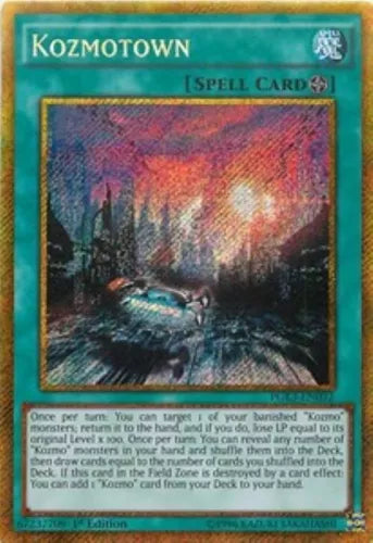 Kozmotown - PGL3-EN032 - Gold Secret Rare - 1st Edition - YuGiOh